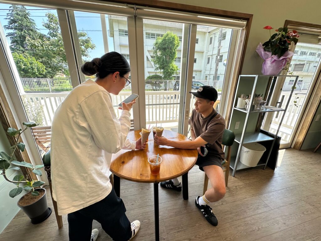 入間市でガレージハウスを建てたOB様ご夫婦と美味しいクレープ