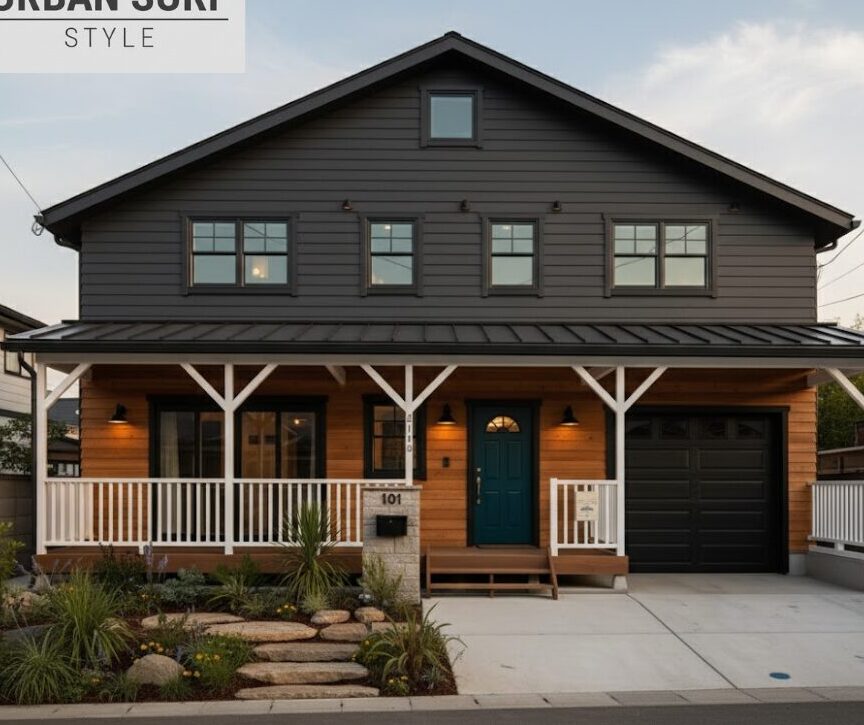 Urban Surf Styleの外観イメージ ブラックを基調としたモダンで高級感のあるサーファーズハウス