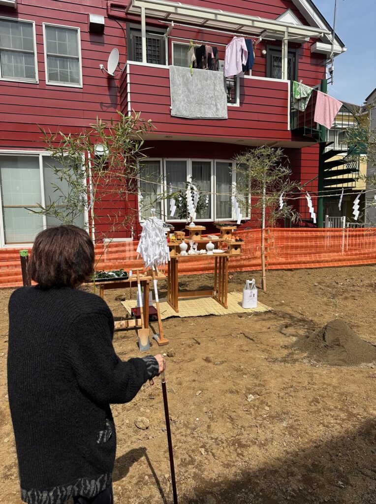 東京都町田市で執り行われた、三世代のお付き合いとなるお客様の地鎮祭2